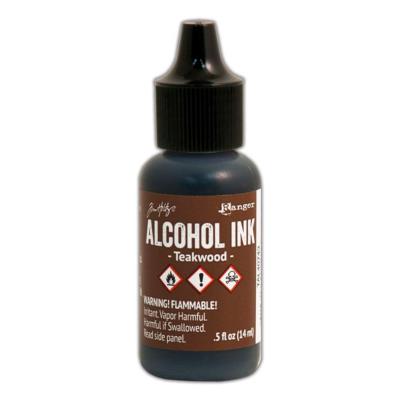 Alcohol ink Teakwood