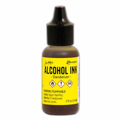 Alcohol ink Dandelion