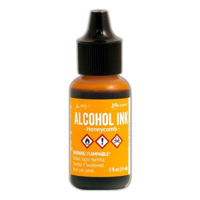 Alcohol ink Honeycomb