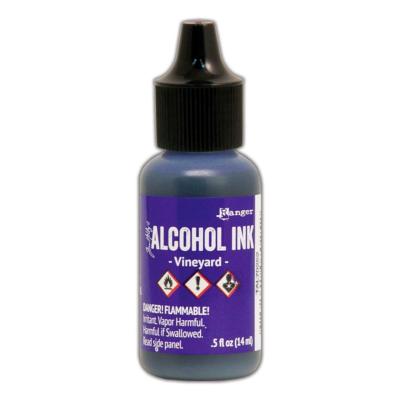 Alcohol ink Vineyard
