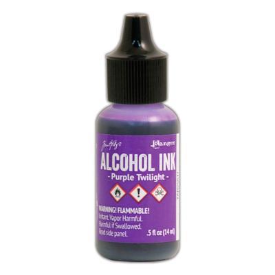 Alcohol Ink Purple Twilight